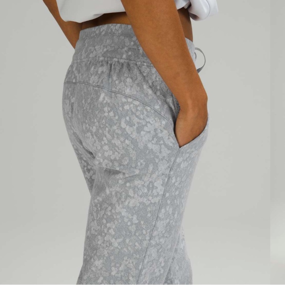 lululemon Ready To Rulu Jogger Crop Speckle Spritz Grey Silver Sz 14 - Picture 5 of 16